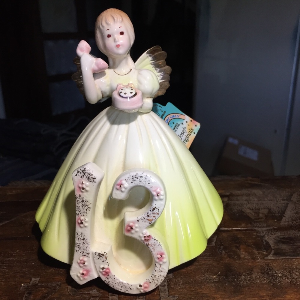 Joseph originals birthday girl 13 figurine vintage